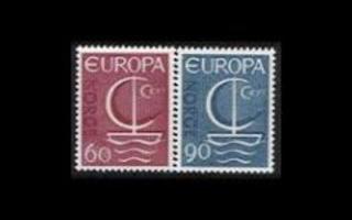 Norja 547-8 ** Europa Cept (1966)