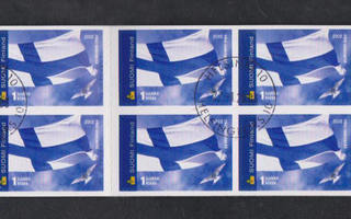 V55 Suomenlippu 2002 leimattu vihko