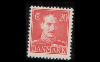 Tanska 271 ** Christian X 20 öre (1942)