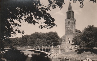 Turku - Tuomiokirkko - Silta -   vanha kortti