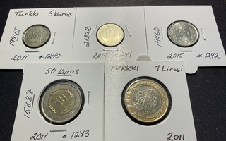 Turkki 2011 - 2015, 5 kpl.