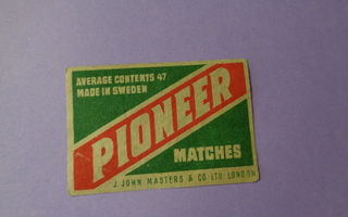 TT-etiketti Pioneer matches