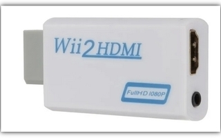 Valkoinen HDMI-yhteensopiva sovitin Wii-konsolille #28956