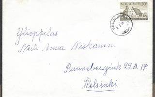 Postilähetys - Yl.m. 30mk (LAPE 454) Siilinjärvi 2.5.1957