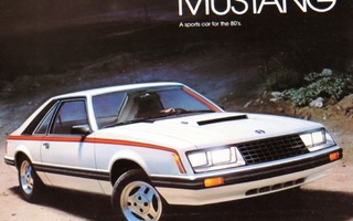 1980 Ford Mustang esite -  KUIN UUSI - 20 sivua
