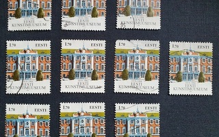 10 kpl EESTI KONSTIMUUSEUM 1,70 krooni postimerkit 1994