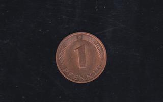 1 pfennig Saksa 1991 D