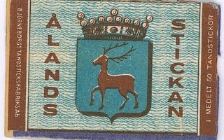 Tulitikkuetiketti Ålands Stickan