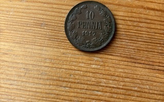 10 penniä v.1917