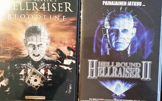 Hellraiser 2 ja 4 -DVD.SUOMIJULKAISUT