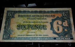 British Armed Force 6pence 2nd Serie