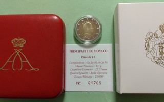 Monaco, 2 Euro 2010, Albert II, PROOF.