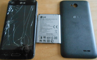 LG kännykkä, LG-D280n, varaosiksi + akku.