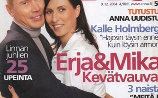 Anna n:o 50 2004 Mika & Erja.  Linnan juhlat. Julianne.