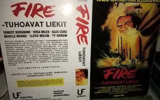 VHS kansipaperi FIRE -  Tuhoavat liekit