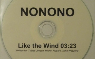 NONONO • Like The Wind PROMO CDr-Single