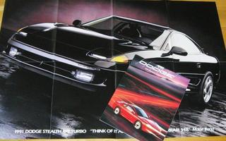 1991 Dodge Stealth Daytona jne esite - KUIN UUSI - 16 sivua