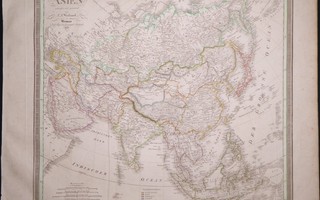 ISO upea Aasian kartta v. 1829, aito vanha