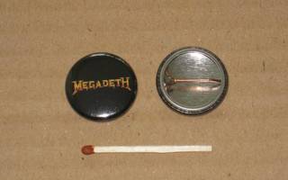 Megadeth rintanappi 1" h1