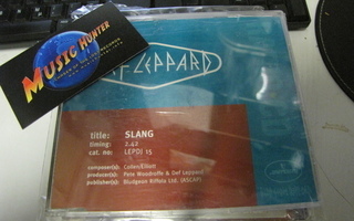 DEF LEPPARD - SLANG PROMO CD SINGLE