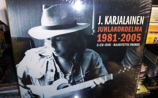 3CD & DVD J. KARJALAINEN JUHLAKOKOELMA 1981-2005 UUSI