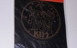 Kiss : Vanha "Länsi-saksalainen" Kiss postkarte + aufkleber