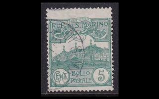 San Marino 35 o Monte Titano 5 C (1903)