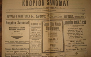 Sanomalehti  Kuopion Sanomat  2.4.1920