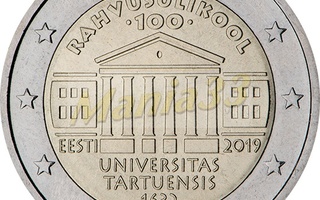 2€ Juhlaraha Viro 2019 Tarton Yliopisto