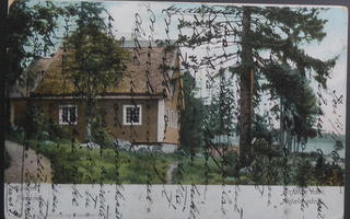 Paikkakuntakortti ANJALAN HOVI, kulkenut Porista 1905