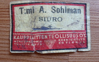 T:MI A. SOHLMAN  /  SIURO