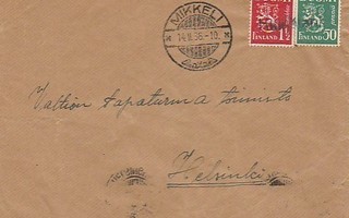 1936, Kirje Mikkeli, rivileima Heinälahti