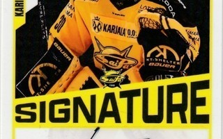 2023/24 Cardset Signature Kari Piiroineni Saipa