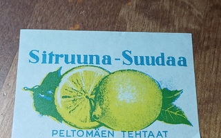 Sitruuna sooda Peltomäen tehtaat Kurikka