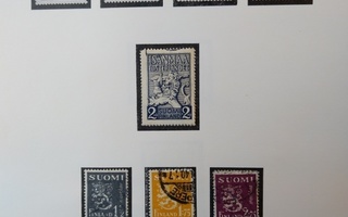 1940 Suomi postimerkki 7 kpl