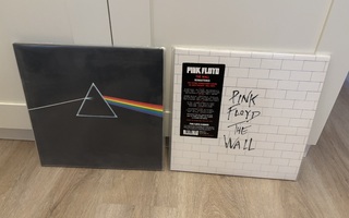 Pink Floyd vinyylit 2kpl Dark Side Of The Moon ja The Wall