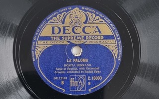 Savikiekko 1954 - Rosita Serrano - Decca C.16003