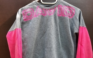 Pinkki/harmaa David paita