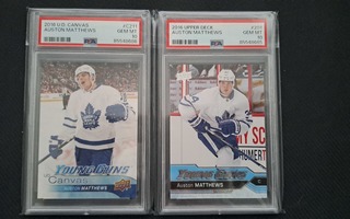 Auston Matthews Young Guns & Canvas PSA 10