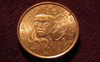 1 cent 2001 Ranska-France