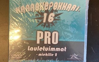 Karaokepokkari Pro 16 - Lauletuimmat miehille 2 DVD (UUSI)