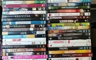 DVD-paketti, romanssia, draamaa yms (49 kpl)