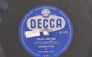Savikiekko 1954 - Metro-Tytöt - Decca SD 5291