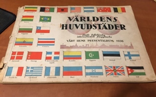 VÄRLDENS HUVUDSTÄDER HEM PRESENTALBUM 1936