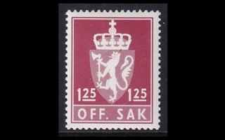 Norja 99a ** Virkamerkki 1.25 Kr (1975)