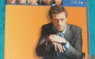 HOUSE Kausi 2 ~ Hugh Laurie ~ 6 DVD naarmuton MINT