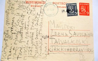1950 Marrasjärvi rivil + Patokoski Anni Walleniuksen ehiöllä