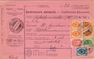 1905 Julkaisijan painotuote postiennakkona