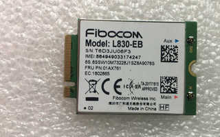 Thinkpad X390 / X280 / T480 / T490 4G modeemi, Fibocom L830