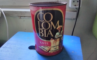 Vanha Colombia-kahvipurkki